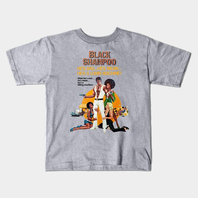 BLACK SHAMPOO 1976 Kids T-Shirt by ANDREANUS